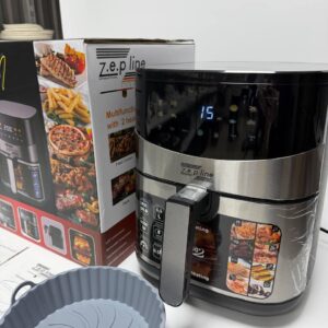 Фритюрниця на 6,5л  з двома тенами 4200 Вт Zepline ZP-00233 зі знімним ковшиком на 8 програм з силіконовою формою